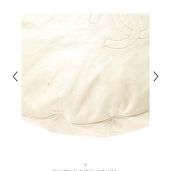 Authentic “CHANEL” lambskin Rock & Chain bag. Gently used. OFF WHITE/CREME color - Picture 8 of 8